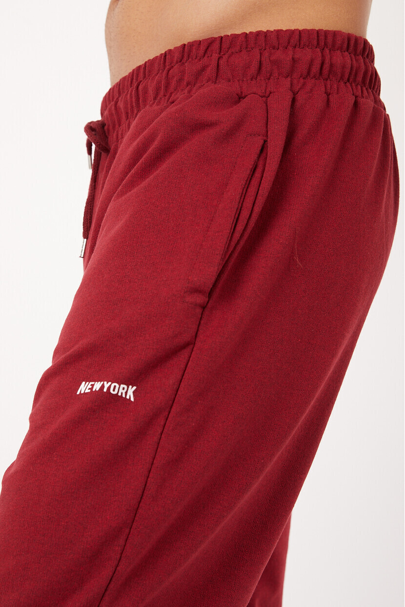 Twenty3 Erkek Basic Paçası Dikişli Baskılı 2 İplik Eşofman Altı 