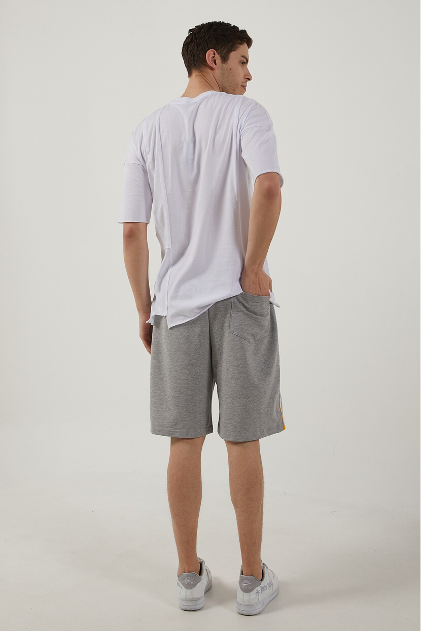 Twenty3  Erkek Basic Yanı Biye Detaylı Cepli Şort Kapri