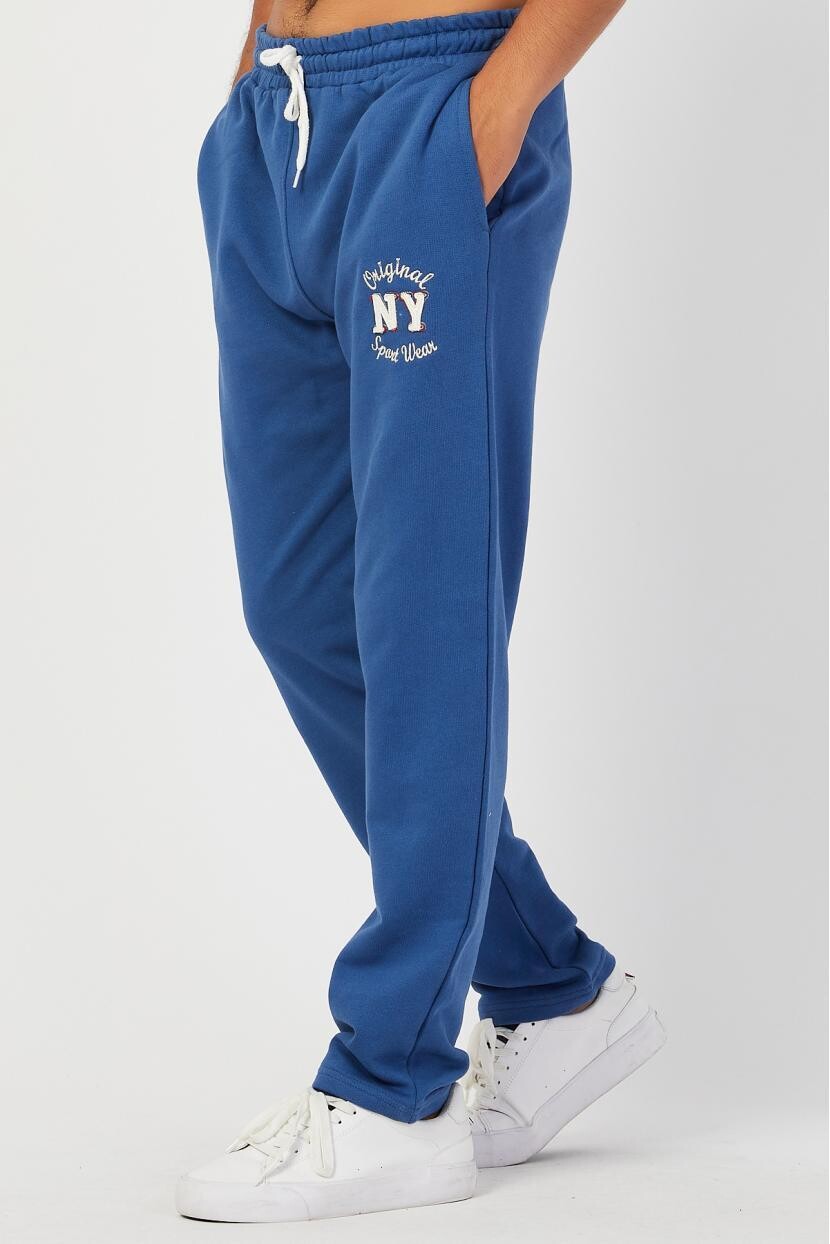 Twenty3 Erkek Düz Paça Nakışlı Eşofman Altı