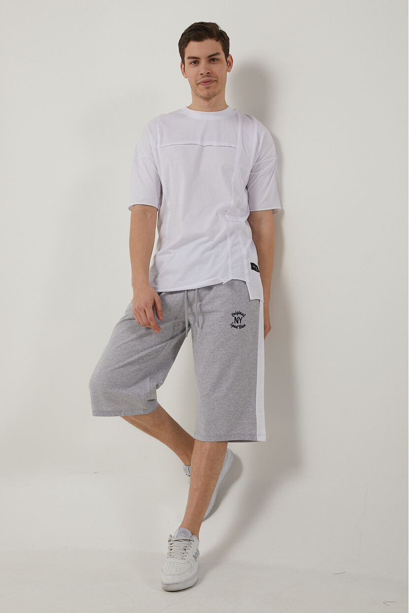 Twenty3 Erkek Rahat Kesim Yanı Şeritli Uzun Kapri & Şort