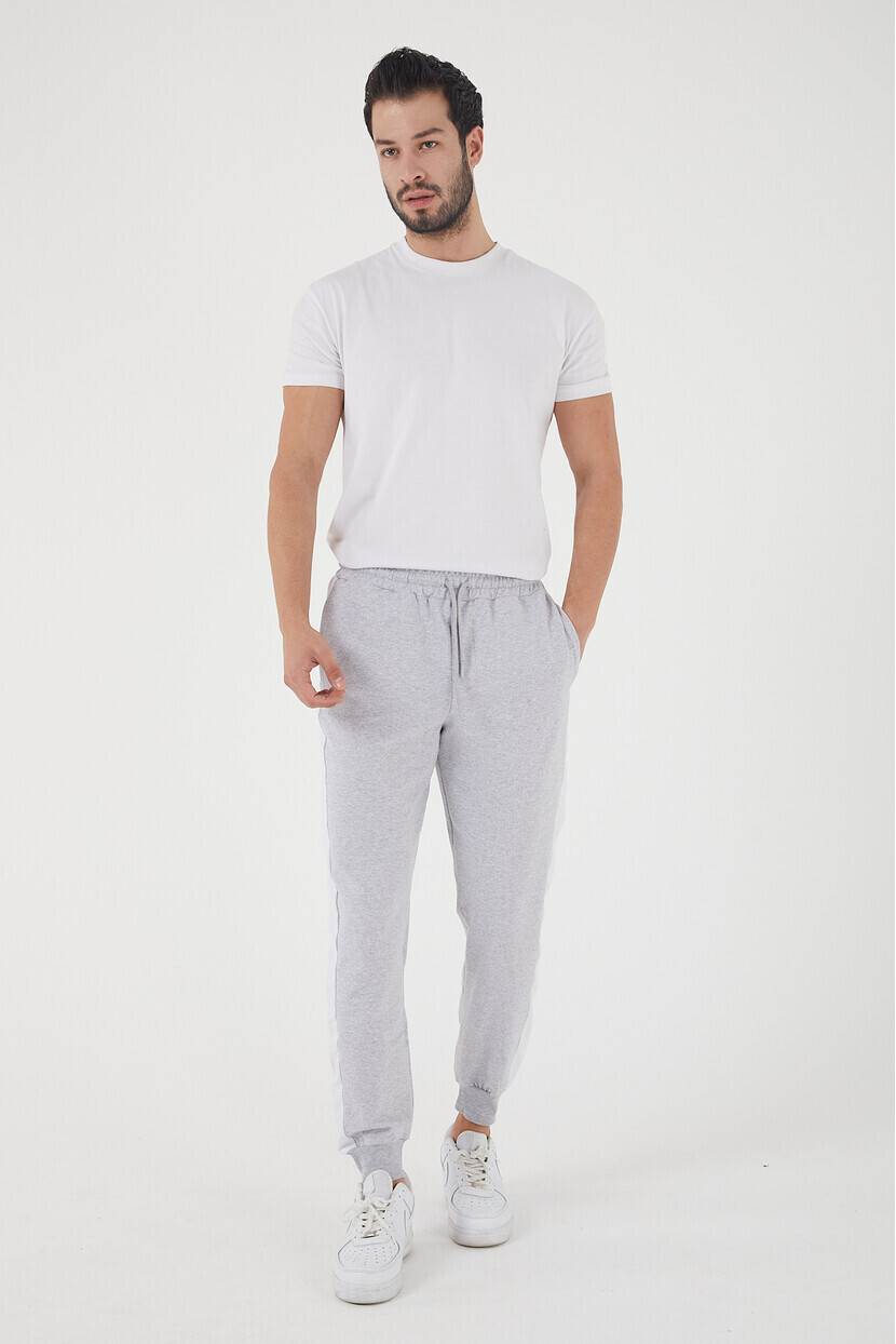 Twenty3 Erkek Regular Yan Panelli Paça Ribanalı Cepli Eşofman Altı