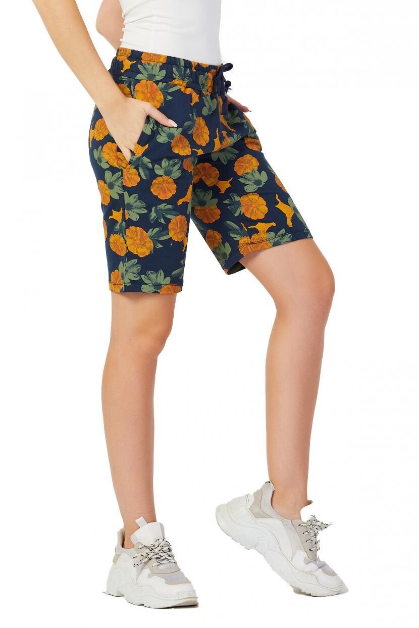 Twenty3 Kadın Basic Uzun Örme Desenli Şort-Bermuda