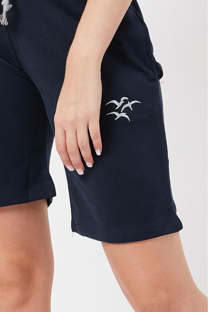 Twenty3 Kadın Basic Uzun Örme Şort-Bermuda 