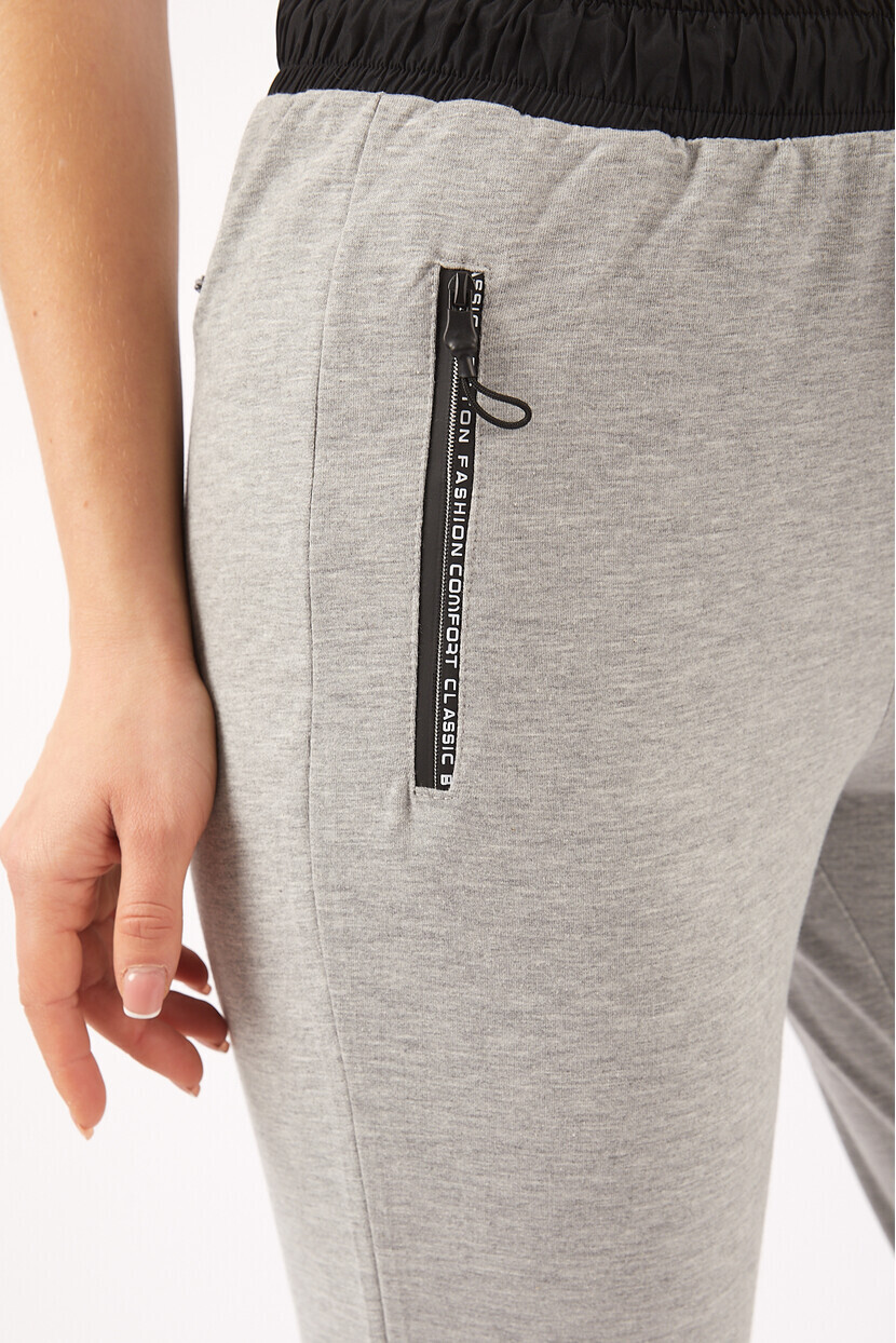 Twenty3 Kadın Beli Lastikli Paçası Fermuar Detaylı Eşofman Altı