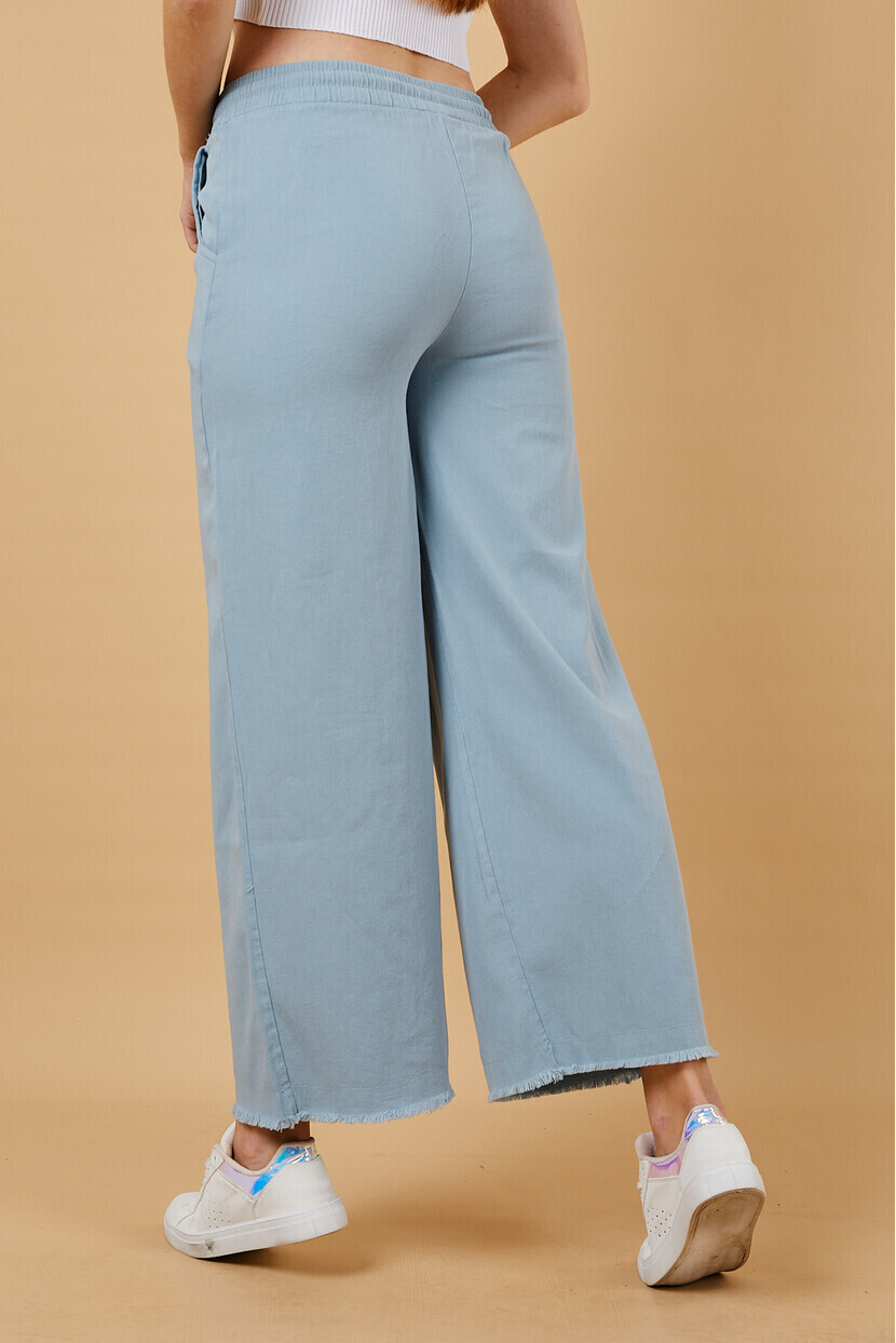 Twenty3 Kadın Beli Lastikli Rahat Kesim Bol Paça Pantolon