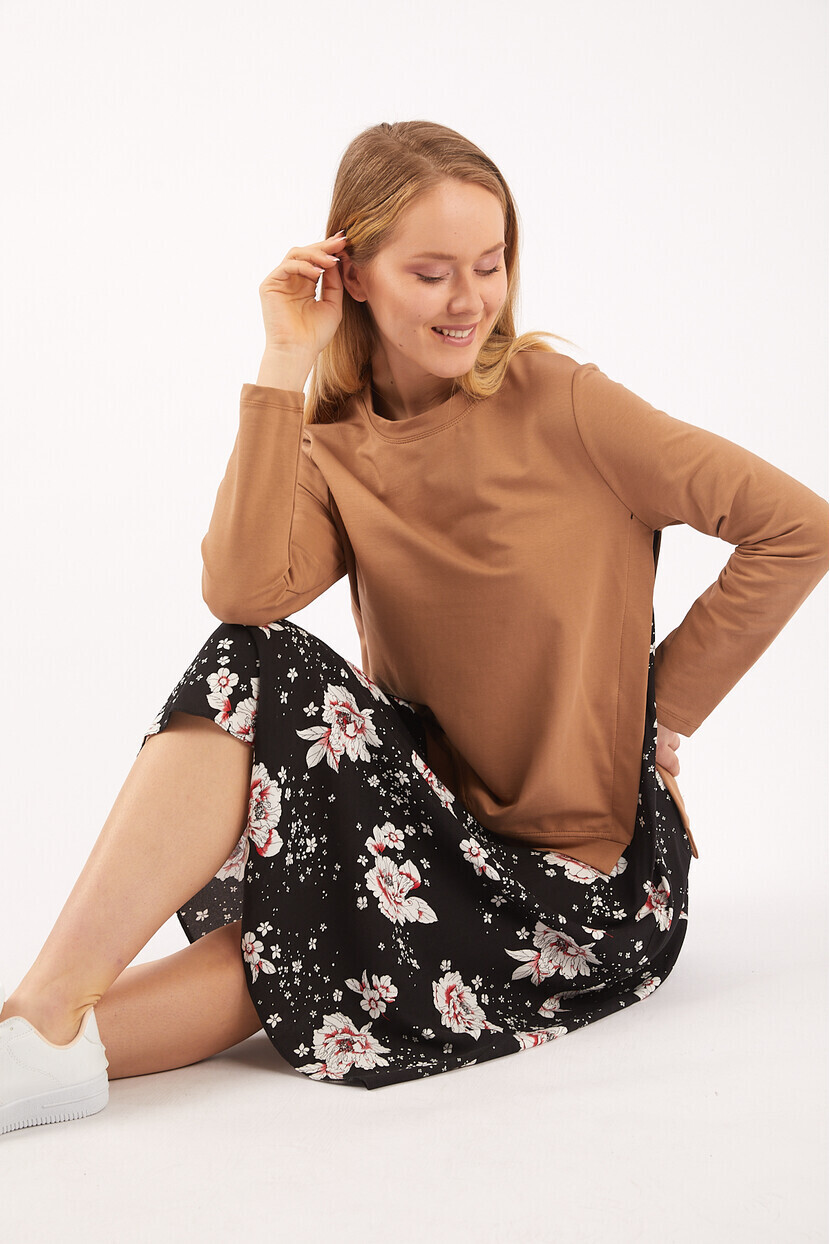 Twenty3 Kadın Dokuma Etek Detaylı Örme Elbise