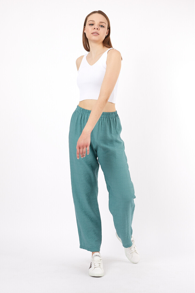 Twenty3 Kadın Dokuma Kumaş Rahat Kesim Pantolon