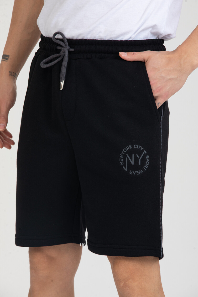 Twenty3 Erkek Baskılı Yanı Biyeli Cepli Regular Fit Şort