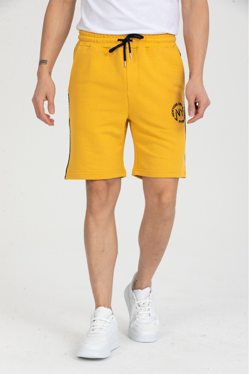 Twenty3 Erkek Baskılı Yanı Biyeli Cepli Regular Fit Şort