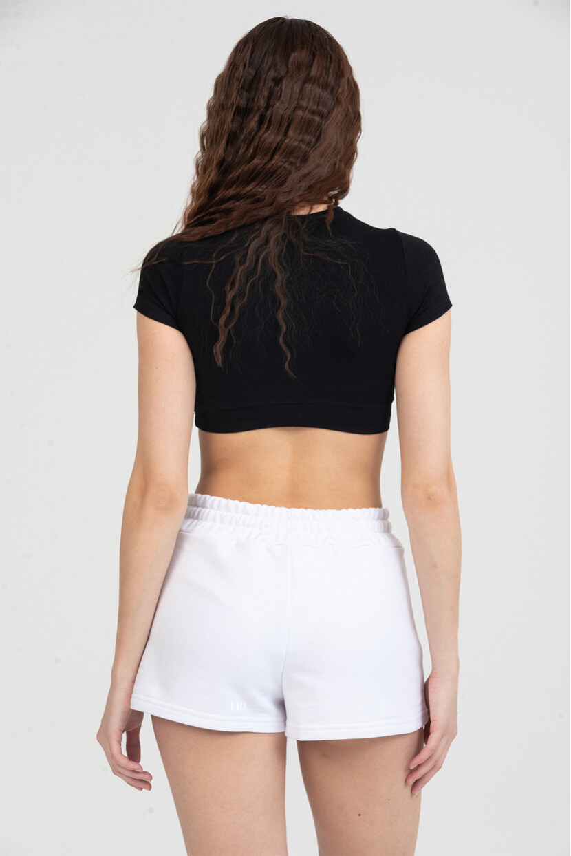 Twenty3 Kadın Beli Lastikli Basic Kısa Cepli Şort