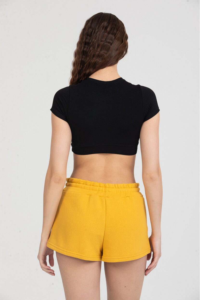 Twenty3 Kadın Beli Lastikli Basic Kısa Cepli Şort