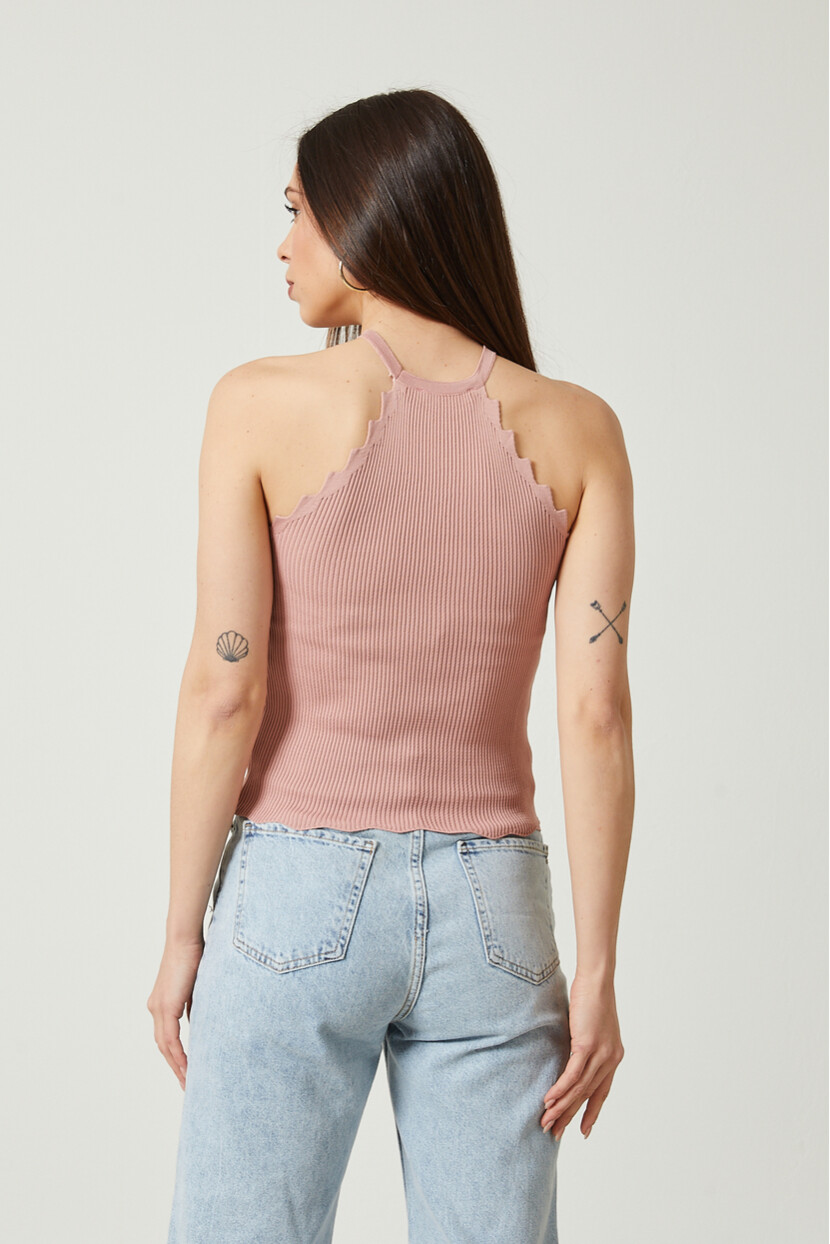 Twenty3 Kadın Halter Yaka Crop Triko Atlet