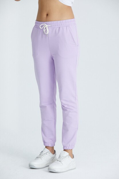 Twenty3 Kadın Basic 2 İplik Likralı Regular Fit Paçası Lastikli Eşofman Altı
