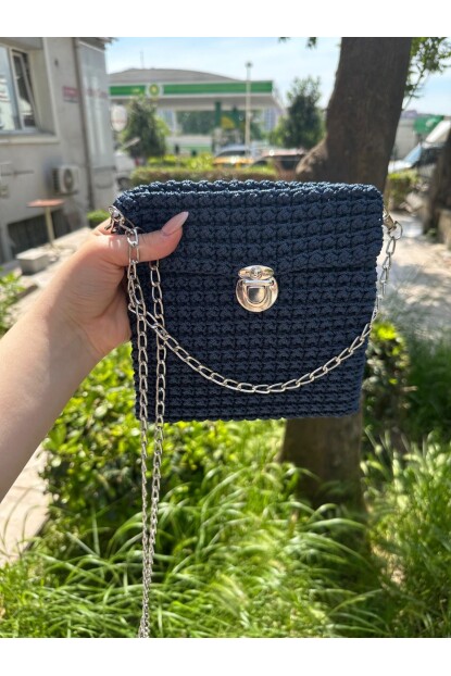 Twenty3 Kadın El Yapımı Makrome İpinden Omuz Çantası