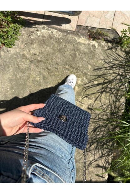 Twenty3 Kadın El Yapımı Makrome İpinden Omuz Çantası