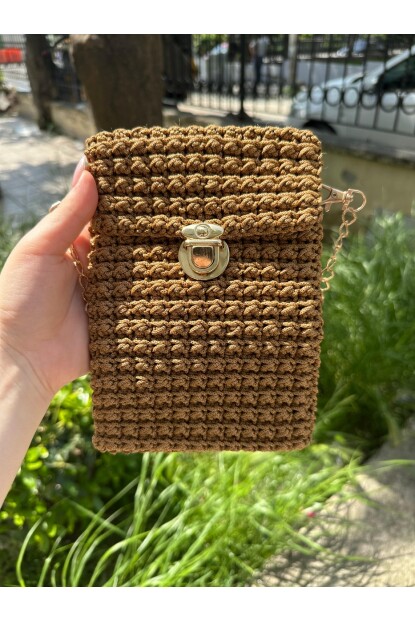 Twenty3 Kadın El Yapımı Makrome İpinden Omuz Çantası