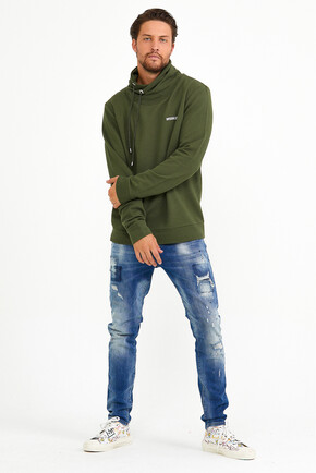 Twenty3  Erkek Balıkçı Yaka Slim fit  Brooklyn Baskılı Sweatshirt 