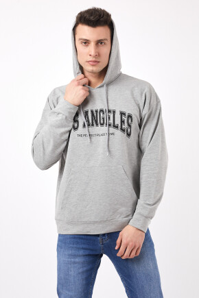 Twenty3 Erkek Basic Oversize Baskılı Sweat Shirt 