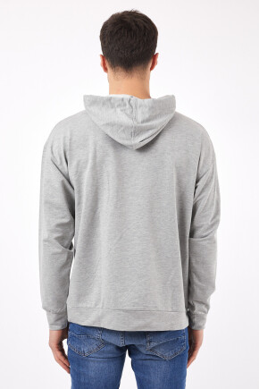 Twenty3 Erkek Basic Oversize Baskılı Sweat Shirt 