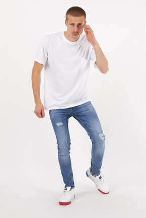 Twenty3 Erkek Basic Oversize Sıfır Yaka Cepli T-Shirt