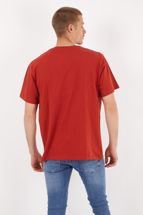 Twenty3 Erkek Basic Oversize Sıfır Yaka Cepli T-Shirt