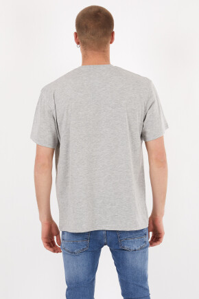 Twenty3 Erkek Basic Oversize Sıfır Yaka Cepli T-Shirt