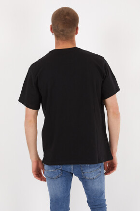 Twenty3 Erkek Basic Oversize Sıfır Yaka Cepli T-Shirt