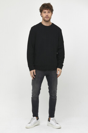 Twenty3  Erkek Bisiklet Yaka Slim fit Brooklyn Sweatshirt 