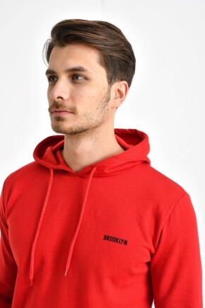 Twenty3  Erkek Kapuşonlu Kanguru Cepli Slim fit Brooklyn Sweatshirt 